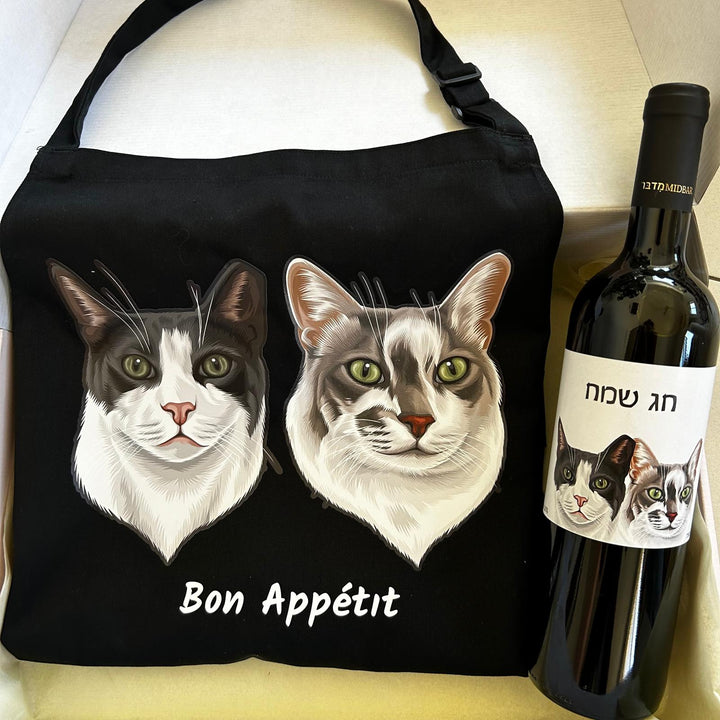 סינר איכותי עם איור אישי